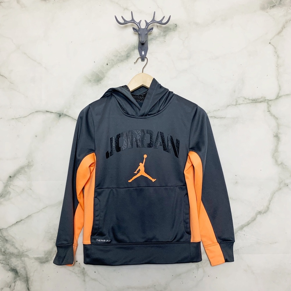 Jordan Boys Grey Hoodie Size M